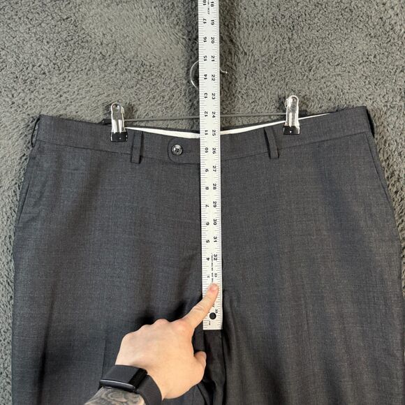 Suitsupply Pants Mens 36x29 Gray Brescia Slim Fit Super 110s VBC Wool Formal - Picture 10 of 14